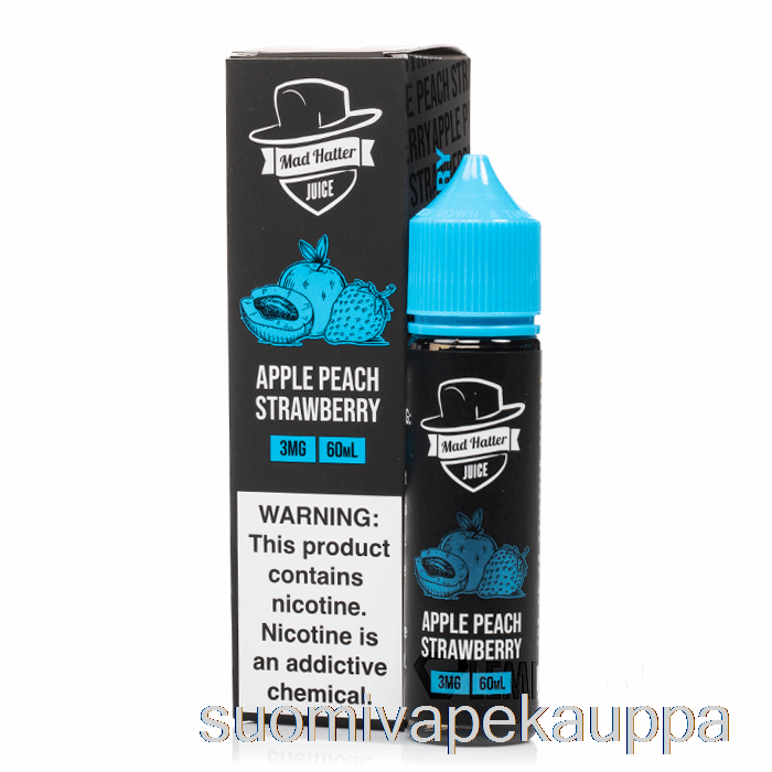 Vape Netistä Omena Persikka Mansikka - Hullu Hatuntekijä - 60ml 6mg